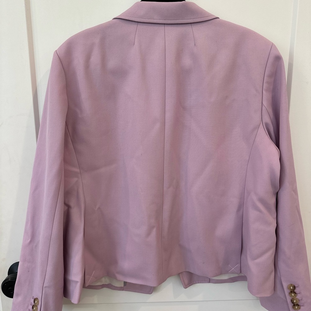 J.Crew NWT Shrunken Blazer Lavender Wool Blend Size 16 - Picture 6 of 9
